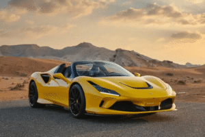 Ferrari F8 Tributo Spyder yellow