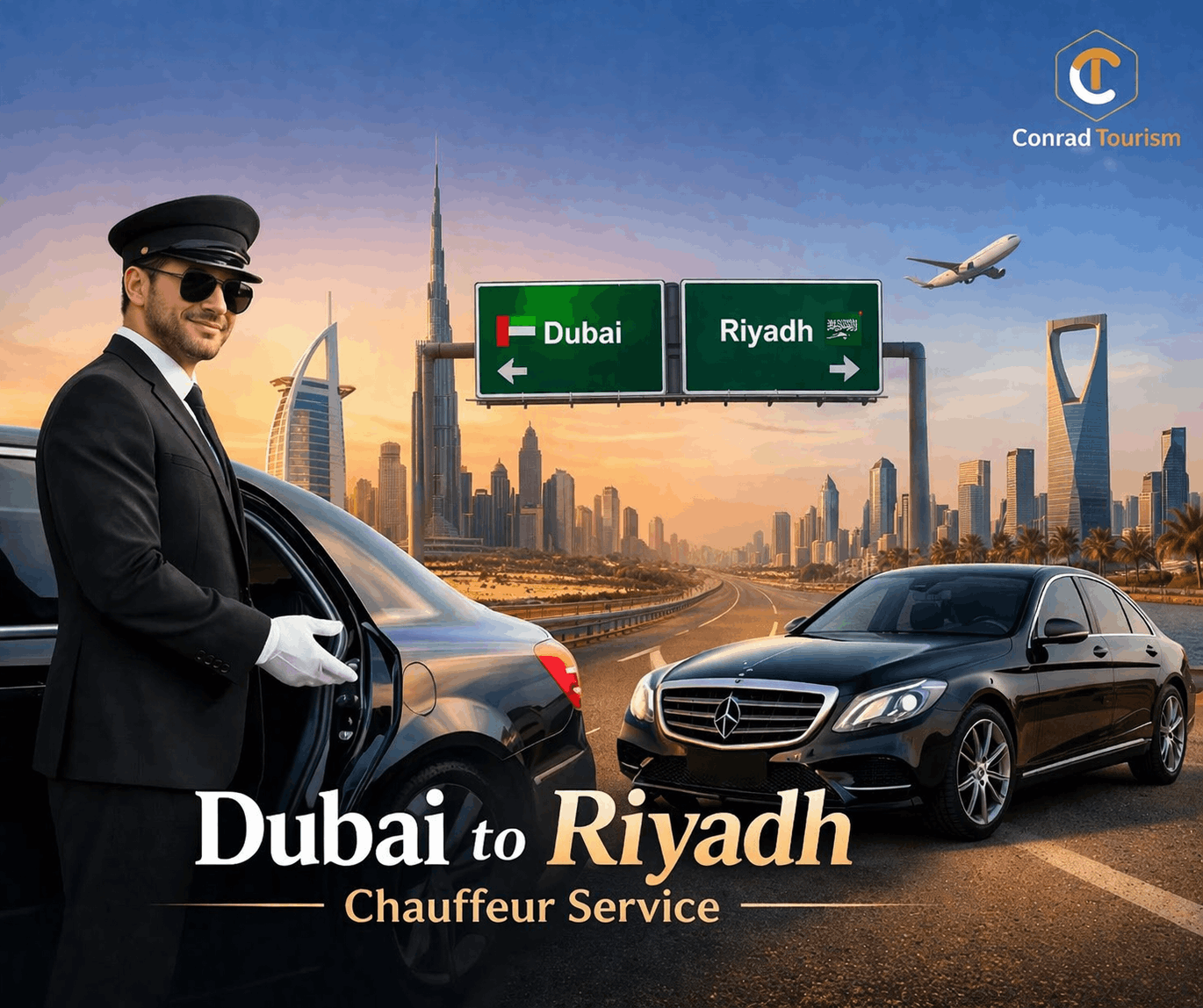 Rent a Car with Driver Dubai to Riyadh, Saudi Arabia